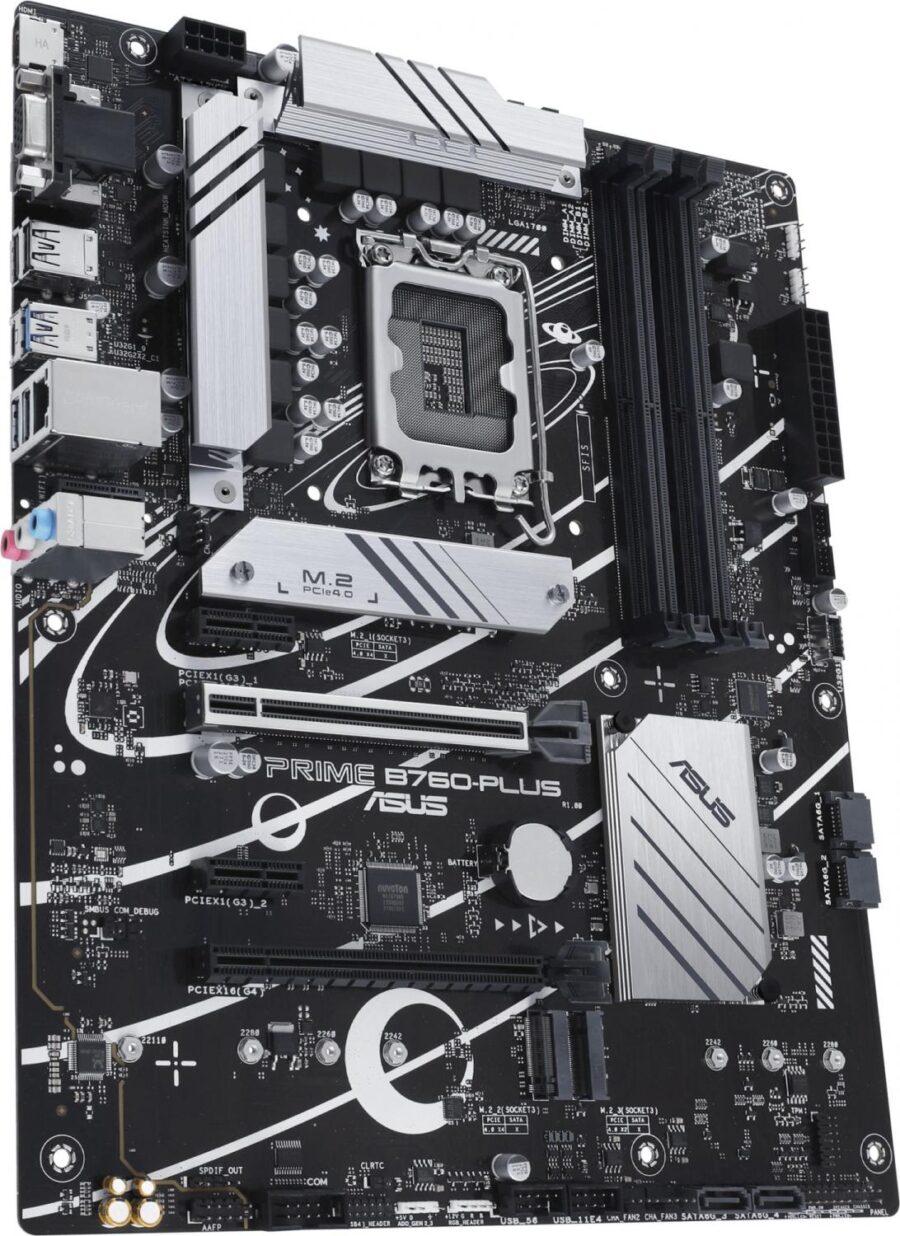 Материнская плата Asus PRIME B760-PLUS Soc-1700 Intel B760 4xDDR5 ATX AC`97 8ch(7.1) 2.5Gg RAID+VGA+HDMI+DP — изображение 3