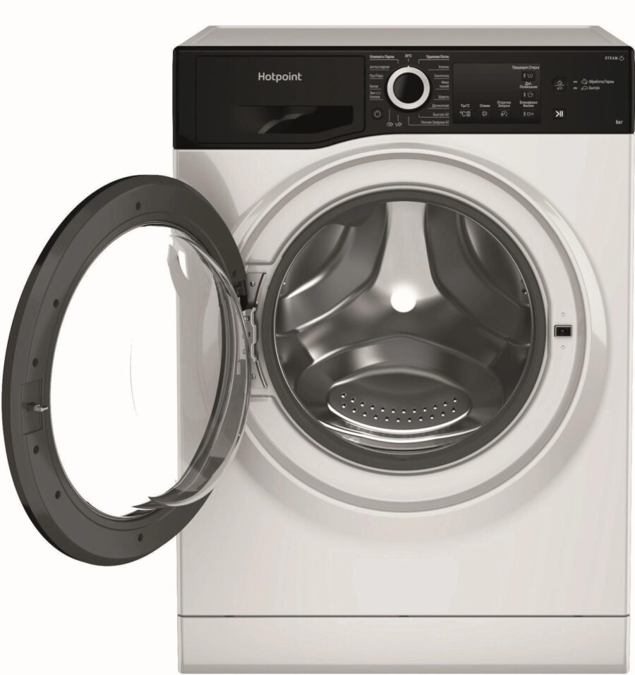 Стиральная машина Hotpoint NSB 6015 ZK V RU класс: A загр.фронтальная макс.:6кг белый — изображение 3