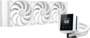Купить Система водяного охлаждения Deepcool Mystique 360 Soc-AM5/AM4/1200/1700/1851 белый 4-pin 36.49dB Al LCD 300W 1847gr Ret (R-LX360-WHDSNMP-G-1) - 4D-15546969 из реестра по лучшей цене
