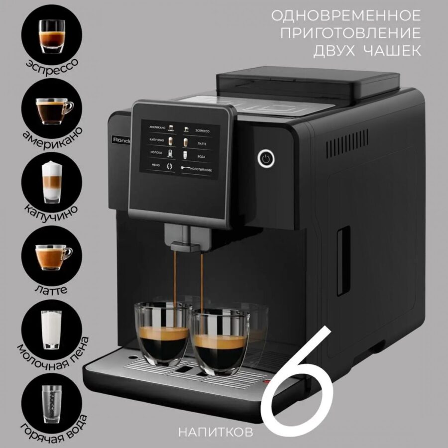 Кофемашина Rondell RDE-1110 1500Вт черный — изображение 2