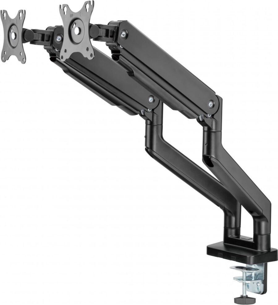 Кронштейн для мониторов Ultramounts UM731 черный 17"-35" макс.16кг крепление к столешнице поворот и наклон — изображение 4