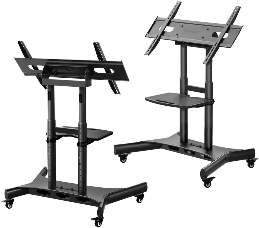 Стойка для телевизора Onkron TS1380 черный 50"-83" макс.70кг напольный мобильный — изображение 2