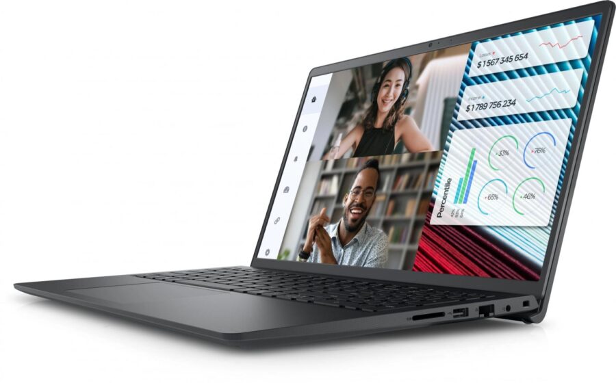 Ноутбук Dell Vostro 3520 Core i3 1215U 16Gb SSD512Gb Intel UHD Graphics 15.6" WVA FHD (1920x1080) Linux Ubuntu black WiFi BT Cam (3520-3650) — изображение 2