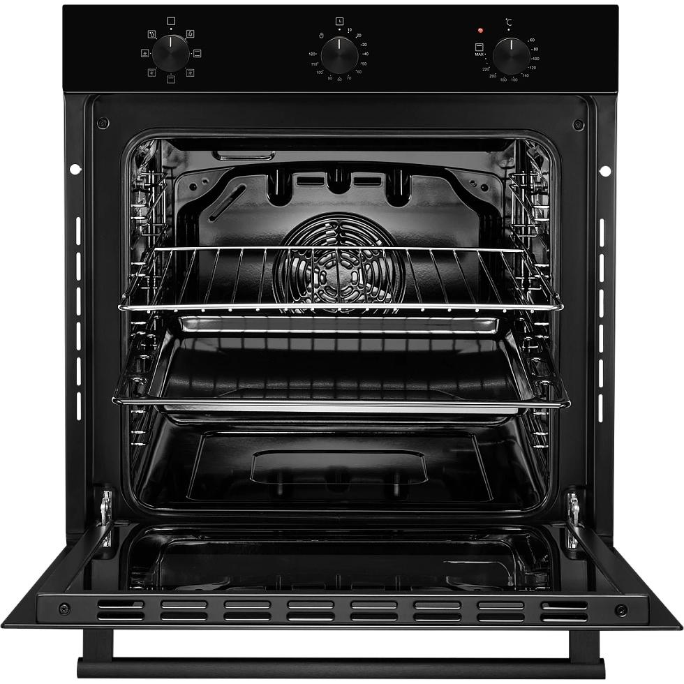 Встраиваемый электрический духовой шкаф MONSHER/ Электрический независимый духовой шкаф, 6 режимов: Нижний нагрев, Макси-Гриль с конвекцией, Разморозка, Режим подсветка, Традиционный нагрев, Макси-Гриль, Нижний нагрев с конвекцией, Конвекция, механические — изображение 2