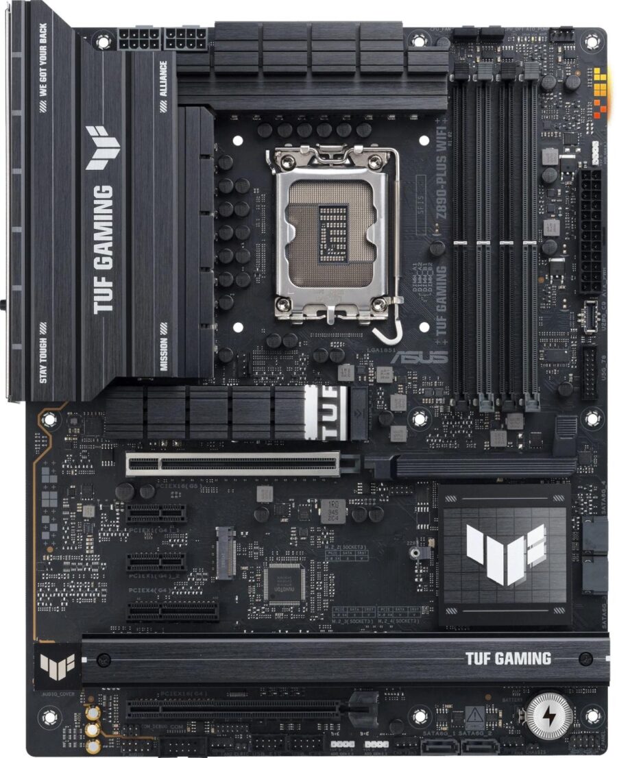 Материнская плата Asus TUF GAMING Z890-PLUS WIFI Soc-1851 Intel Z890 4xDDR5 ATX AC`97 8ch(7.1) 2.5Gg RAID+HDMI+DP — изображение 2