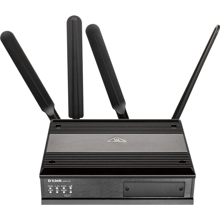 маршрутизатор/ DWM-321 AC1200 Wi-Fi LTE M2M Router, 1000Base-T WAN/LAN, 2x1000Base-T LAN, 2 detachable LTE antennas, 2 detachable Wi-Fi antennas, 2xUSIM/SIM slots, GPS/GLONASS support — изображение 3