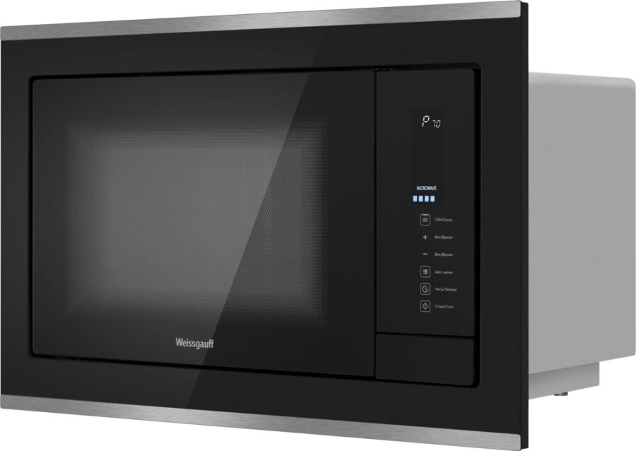 Микроволновая печь Weissgauff HMT-725 Touch Grill 25л. 900Вт черный/серебристый (встраиваемая) — изображение 2