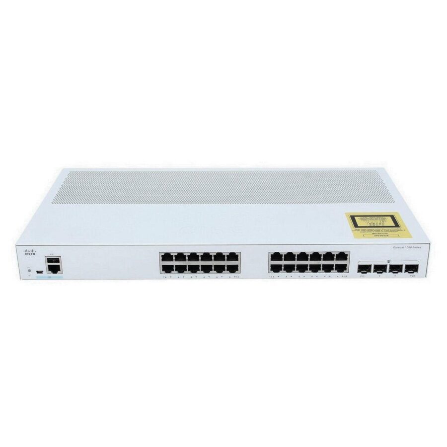 Коммутатор CISCO Catalyst 1000 24x 10/100 RJ-45 PoE+, 2x SFP/RJ-45 combo and 2 SFP uplinks, PoE+ 195W, Fanless, C1000FE-24P-4G-L — изображение 2