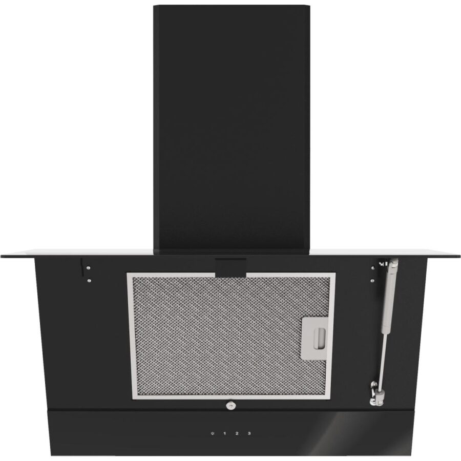 Вытяжка Franke/ Best, Вытяжка наклонная TEMPER 60 BK, 60 см, 1000 м3/ч, сенсорное управление, LED освещение, 62 дБ, Угольный фильтр Ф-09 (опция), цвет черный — изображение 2