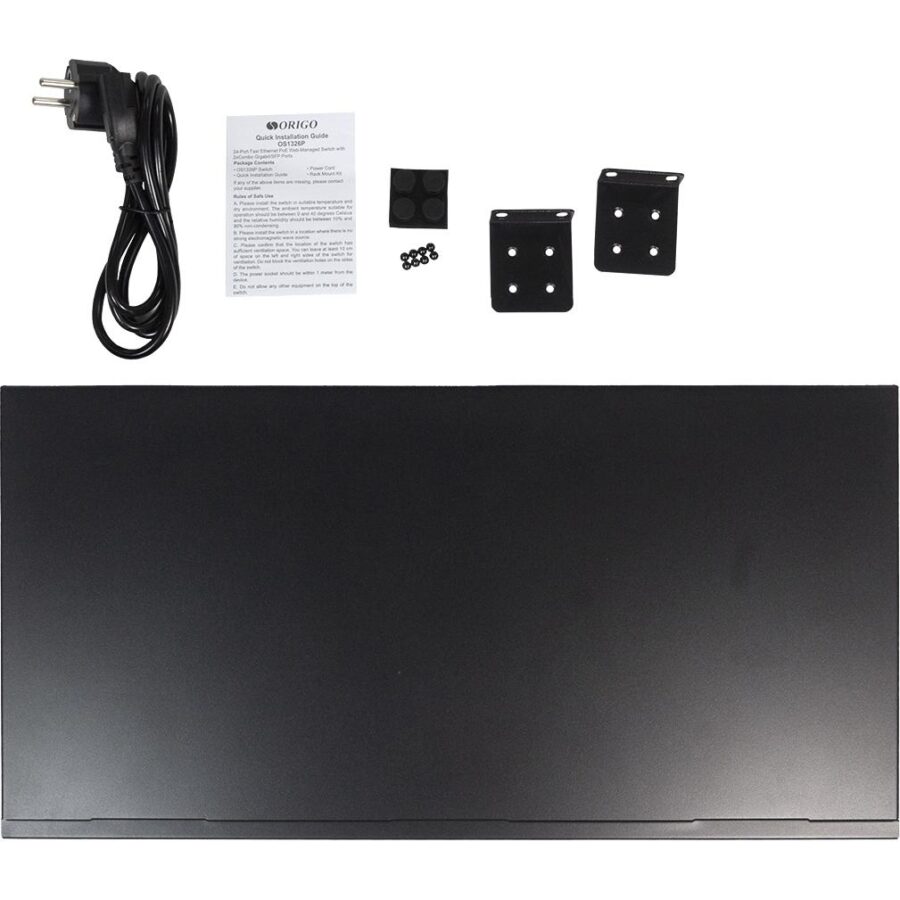 Коммутатор/ Smart Managed Switch 24x100Base-TX PoE, 2xCombo 1000Base-T/SFP, PoE Budget 280W, 19" w/brackets — изображение 4