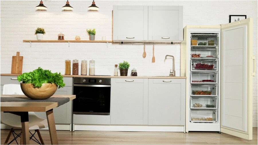 Морозильная камера Indesit DSZ 5175 E бежевый — изображение 4