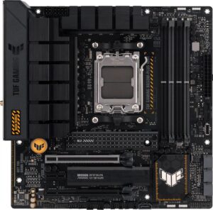 Купить Материнская плата Asus TUF GAMING B650M-PLUS WIFI SocketAM5 AMD B650 4xDDR5 mATX AC`97 8ch(7.1) 2.5Gg RAID+HDMI+DP - 4D-13410781 из реестра по лучшей цене