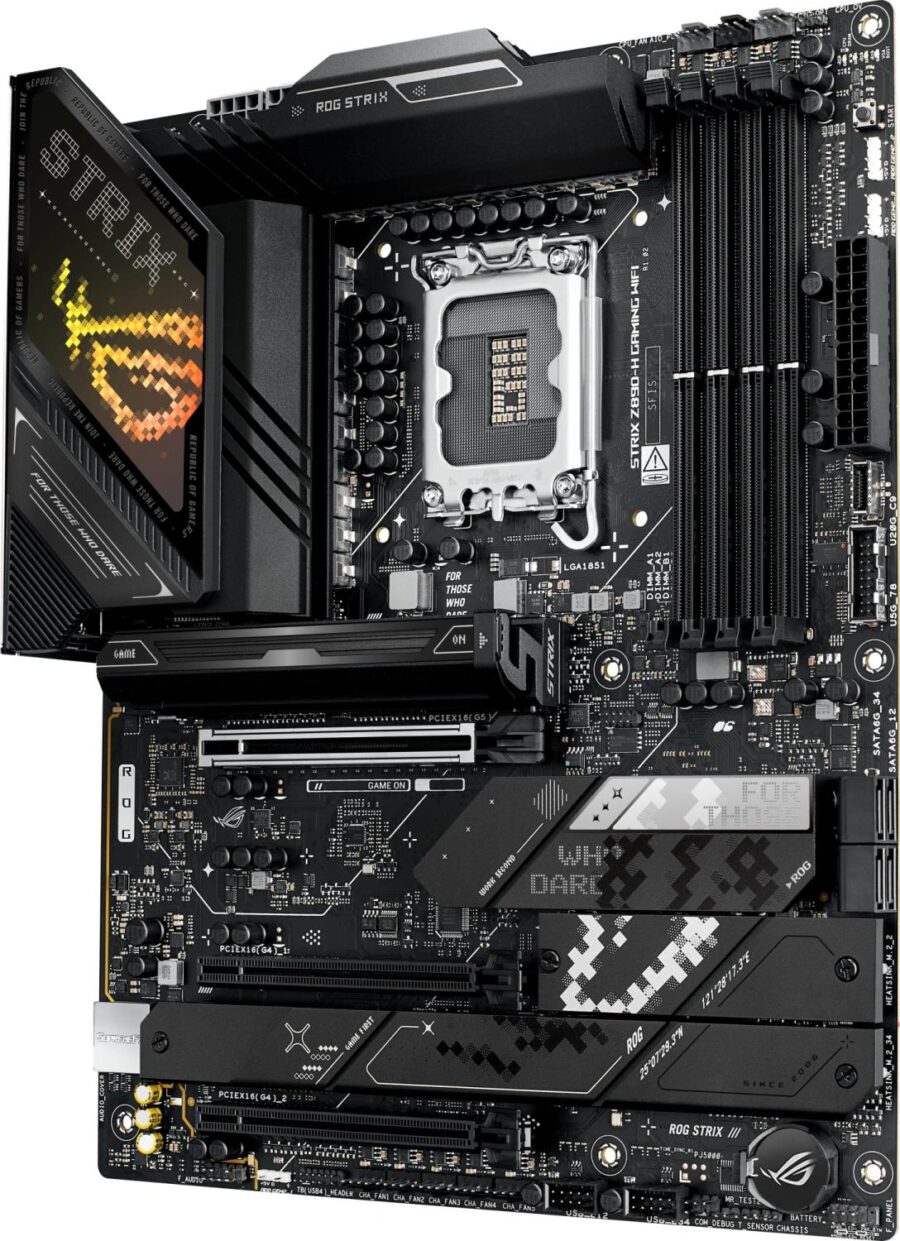 Материнская плата Asus ROG STRIX Z890-H GAMING WIFI Soc-1851 Intel Z890 4xDDR5 ATX AC`97 8ch(7.1) 5Gigabit RAID+HDMI+DP — изображение 3
