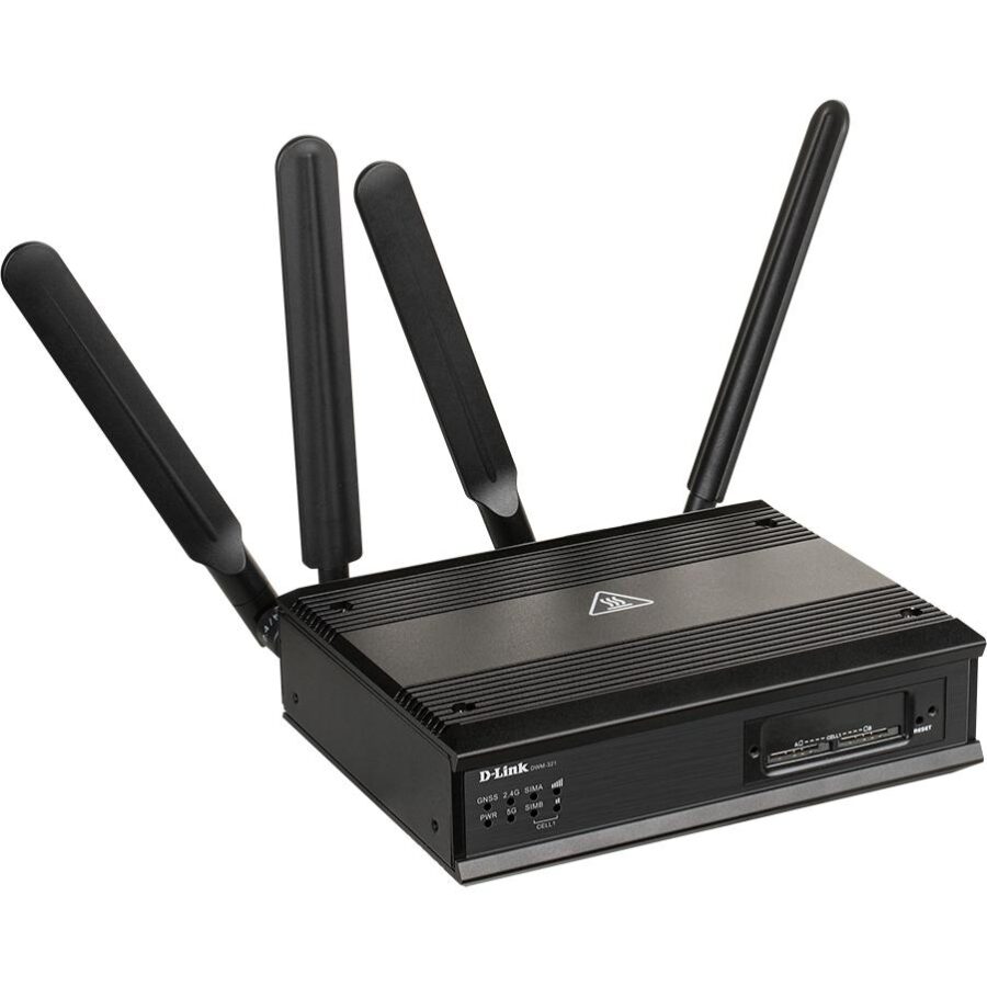 маршрутизатор/ DWM-321 AC1200 Wi-Fi LTE M2M Router, 1000Base-T WAN/LAN, 2x1000Base-T LAN, 2 detachable LTE antennas, 2 detachable Wi-Fi antennas, 2xUSIM/SIM slots, GPS/GLONASS support — изображение 4