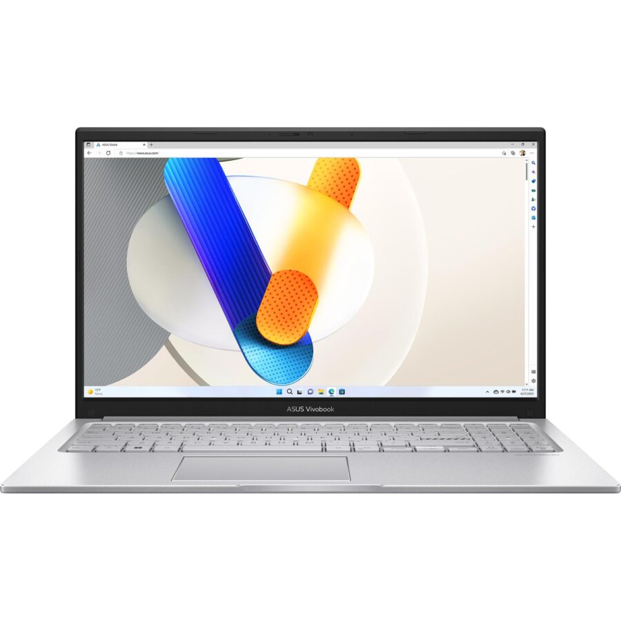 Ноутбук/ ASUS X1504VA-BQ895 15.6"(1920x1080 (матовый) IPS)/Intel Core 5 120U(1.4Ghz)/16384Mb/512PCISSDGb/noDVD/Int:Shared/Cam/BT/WiFi/42WHr/war 1y/1.7kg/Cool Silver/DOS — изображение 2