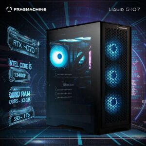 Купить Компьютер FragMachine Bad Pack Liquid  5107 (i5-13400F, DDR5 32GB, SSD 1Tb, RTX 4070, noOS) bp - 4D-15526231 из реестра по лучшей цене