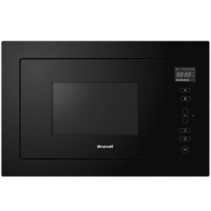 Купить Встраиваемая микроволновая печь Brandt, 3 функции приготовления, 8 автоматических программ, гриль, размораживание, сенсорное управление, таймер, объем 25 л, защита от детей, цвет черный - 4D-15548798 из реестра по лучшей цене