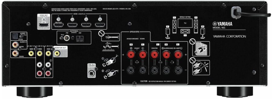 Ресивер AV Yamaha RX-V385 5.1 черный — изображение 2