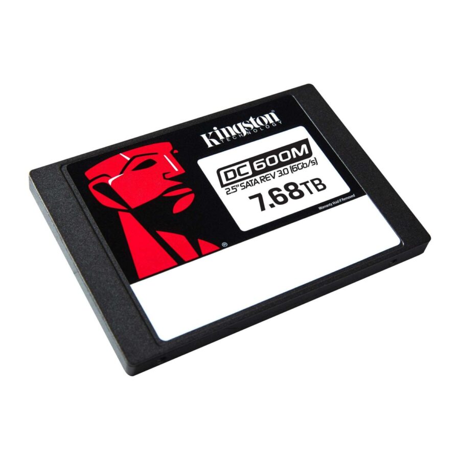 Твердотельный накопитель/ Kingston SSD DC600M, 7680GB, 2.5" 7mm, SATA3, 3D TLC, R/W 560/530MB/s, IOPs 94 000/34 000, TBW 14016, DWPD 1 (12 мес) — изображение 3