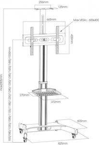 Купить Подставка для телевизора Arm Media PT-STAND-11 черный 32"-65" макс.40кг напольный фиксированный - 4D-11113571 из реестра по лучшей цене