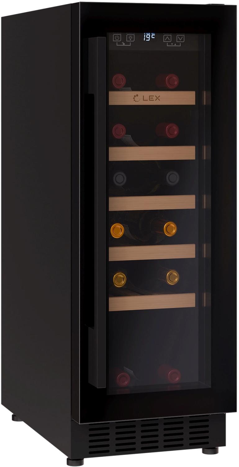 Винный шкаф Lex LWD3020BL 1-нокамерн. черный — изображение 4