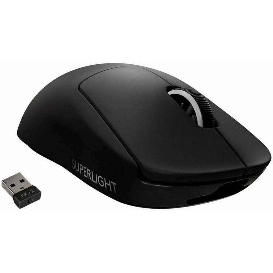 Мышь Logitech Мышь игровая Logitech G PRO X Superlight Black черная, беспроводная Lightspeed, cенсор Hero 25K 100-25600dpi, 5 кнопок, облегченная 63гр, правый хват — изображение 2