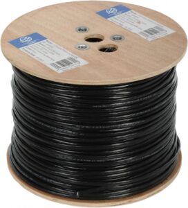 Купить Кабель сетевой Ningbo UTP 4 пары cat.5E solid 0.5мм Cu molded 305м черный outdoor стальной трос - 4D-13774074 из реестра по лучшей цене