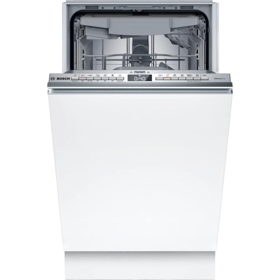 Встраиваемая посудомоечная машина BOSCH загрузка на 10 комплектов посуды, электронное управление, 6 программ, 44.8x55x81.5 см, нержавеющая сталь цвет, сушка: с открыванием дверцы/с теплообменником, индикация на полу: луч
