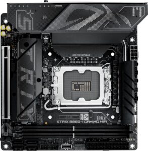 Купить Материнская плата Asus ROG STRIX B860-I GAMING WIFI Soc-1851 Intel B860 2xDDR5 mini-ITX AC`97 8ch(7.1) 2.5Gg RAID+HDMI+DP - 4D-15632216 из реестра по лучшей цене