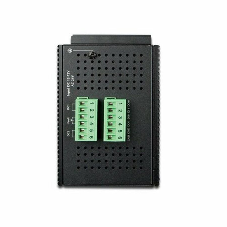 IGS-12040MT индустриальный управляемый коммутатор/ IP30 Industrial 8* 1000TP + 4* 100/1000F SFP Full Managed Ethernet Switch (-40 to 75 degree C, 2*DI, 2*DO, 12V-72VDC IN), ERPS Ring, 1588 — изображение 3