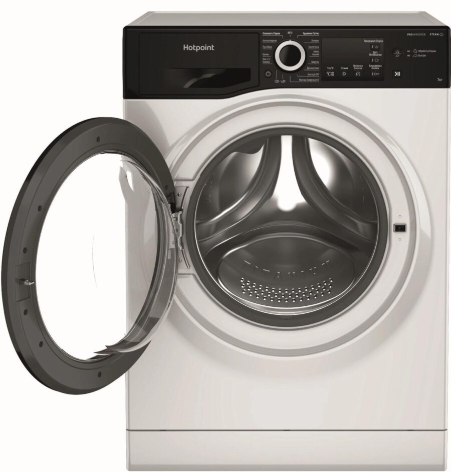 Стиральная машина Hotpoint NSB 7239 ZK VE RU класс: A-30% загр.фронтальная макс.:7кг белый инвертер — изображение 3