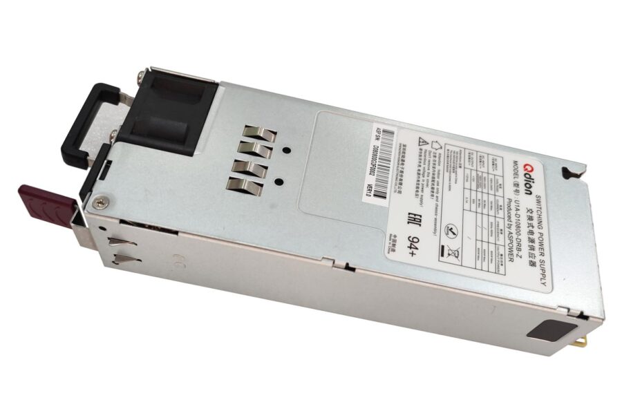 Блок питания серверный/ Server power supply Qdion Model U1A-D10800-DRB-Z P/N:99MAD10800I1170119 CRPS 1U Module 800W Efficiency 94+, Gold Finger (option), Cable connector: C14