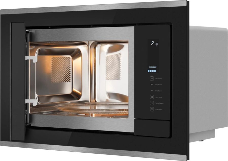 Микроволновая печь Weissgauff HMT-725 Touch Grill 25л. 900Вт черный/серебристый (встраиваемая) — изображение 4