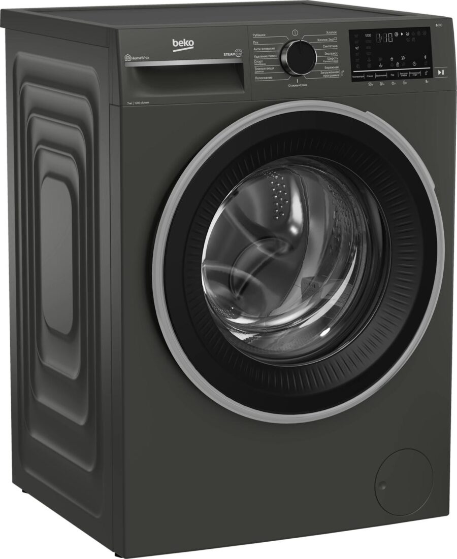 Стиральная машина Beko Beyond B3WFR572AB класс: A загр.фронтальная макс.:7кг антрацит инвертер — изображение 3