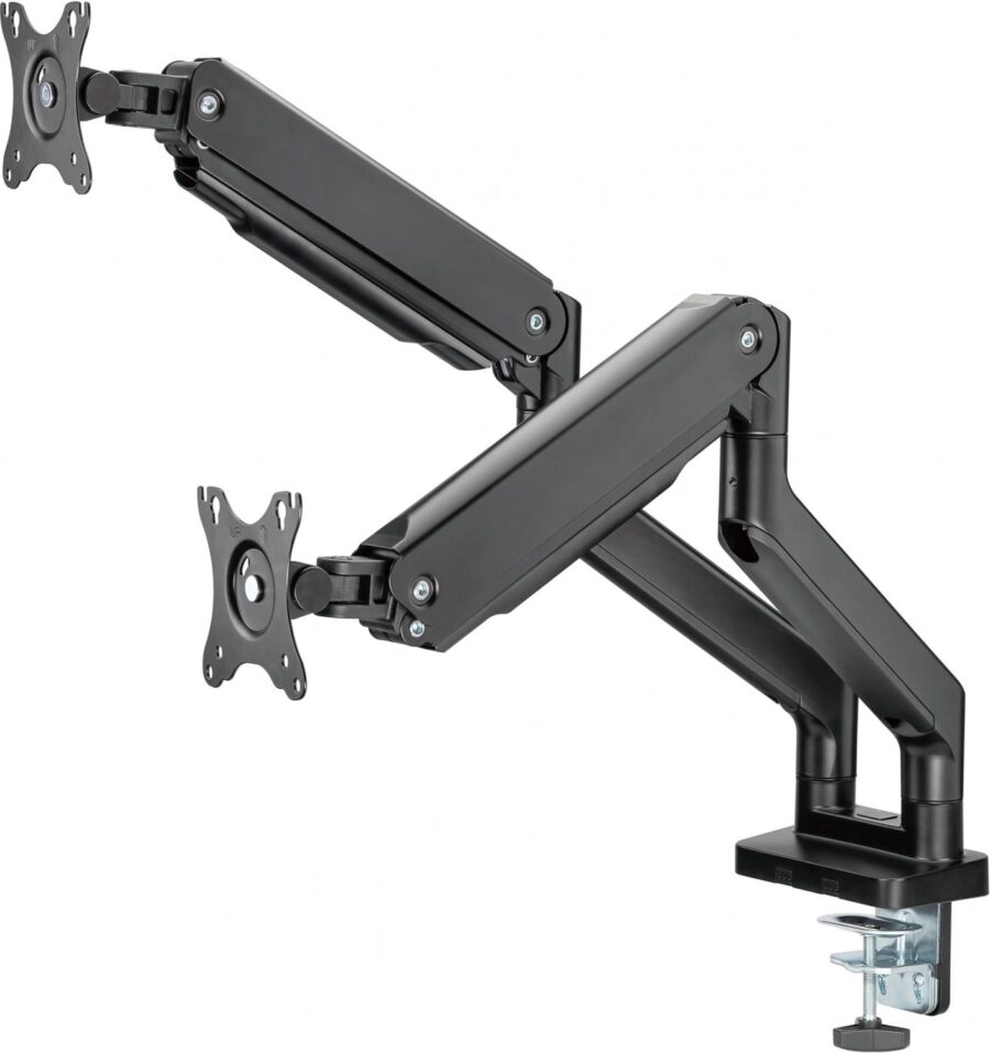 Кронштейн для мониторов Ultramounts UM731 черный 17"-35" макс.16кг крепление к столешнице поворот и наклон — изображение 3