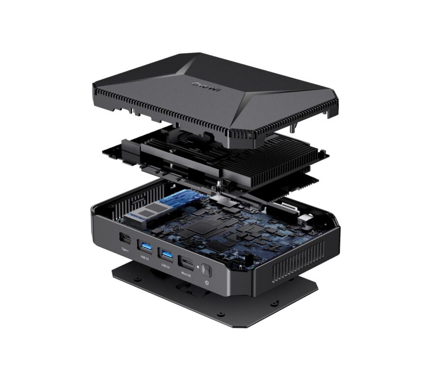 Компьютер/ Chuwi HeroBox  Intel N-series N100(0.8Ghz)/8192Mb/256SSDGb/Int:Intel UHD Graphics 600/BT/WiFi/war 1y/0.59kg/Black/Win11Home + USB2.0*2/USB3.0*2/Type-C*1/HDMI*1/VGA*1/RJ45*1/WIFI6,BT5.2/bracket — изображение 4