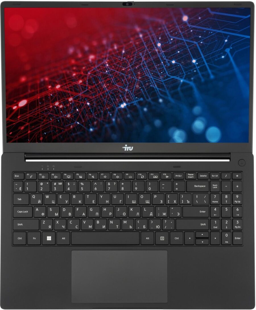 Ноутбук IRU Strato 15ALI Core i7 1255U 32Gb SSD1Tb Intel Iris Xe graphics 15.6" IPS FHD (1920x1080) Windows 11 Pro Multi Language 64 black WiFi BT Cam 6000mAh (2084679) — изображение 4