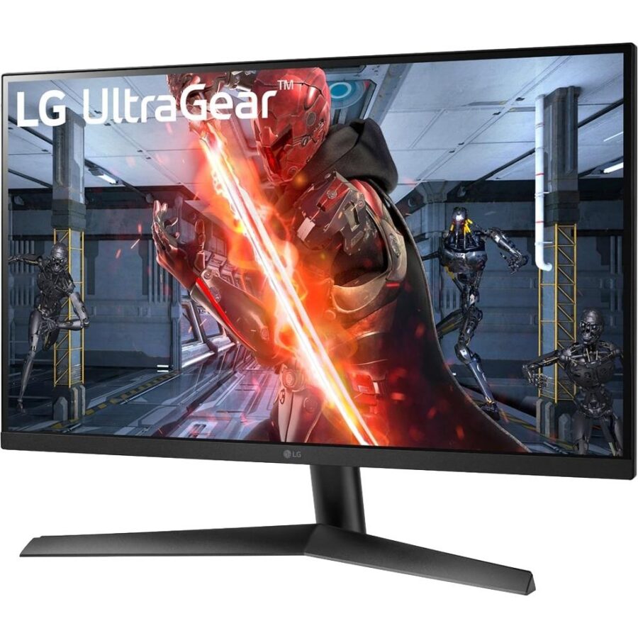 Монитор LG LCD 27GN60R-B/ LG UltraGear 27GN60R-B 27" IPS monitor, 1920x1080, 300cd/m2, 1000:1, 16:9, 1мс(GtG), HDMI, DP, 144Hz, 178/178, внешний БП, G-SYNC Compatible, FreeSync Premium, HDR10, VESA (100x100 мм), black — изображение 2