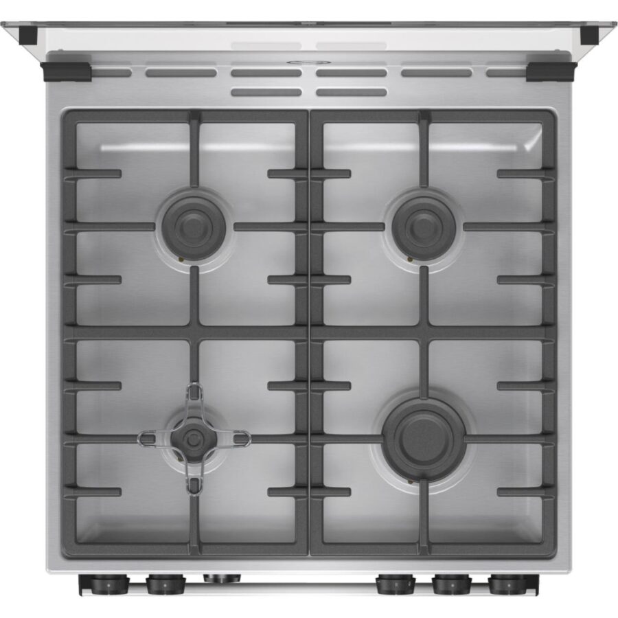 Плита GORENJE/ Тип плиты: газовая, Тип варочной поверхности: газовая, Цвет: нержавеющая сталь, Гриль: Есть, Ширина, см: 60 — изображение 4