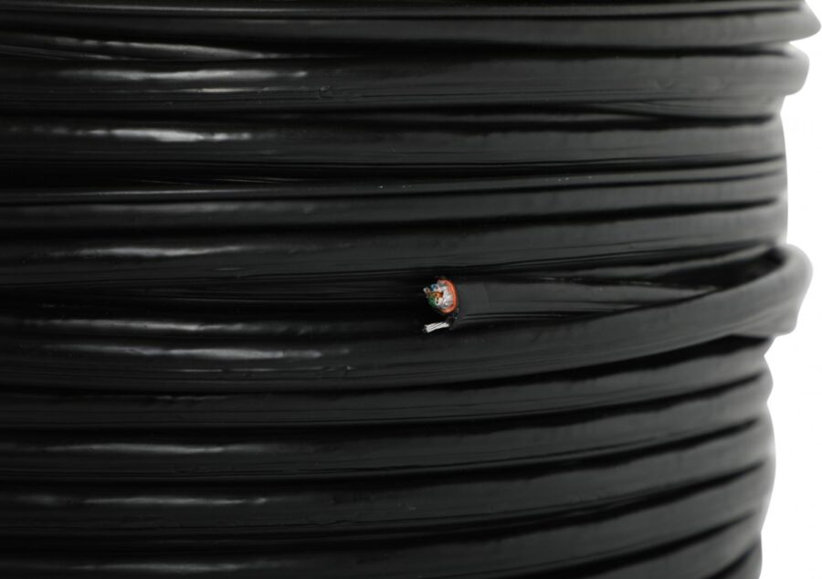 Кабель сетевой Ningbo FTP 4 пары cat.5E solid 0.5мм Cu molded 305м серый outdoor стальной трос — изображение 2