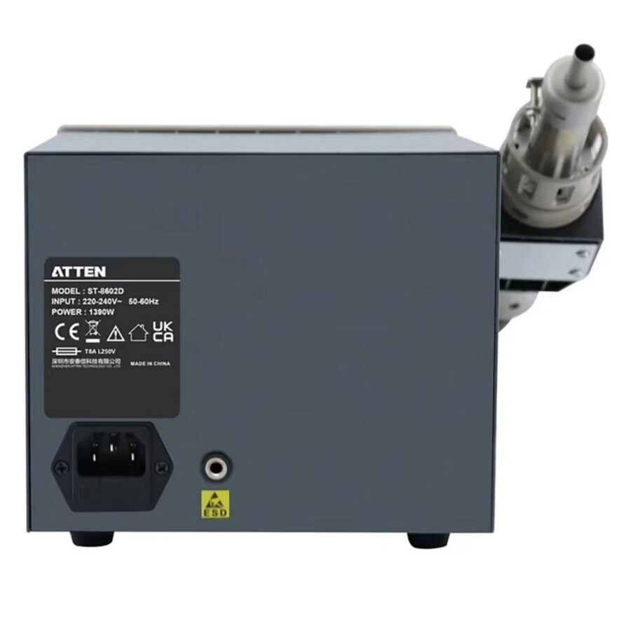 Термовоздушная паяльная станция Atten ST-8902D 1300Вт, 100-500°C,  ±2°C темп. стабильность, — изображение 3