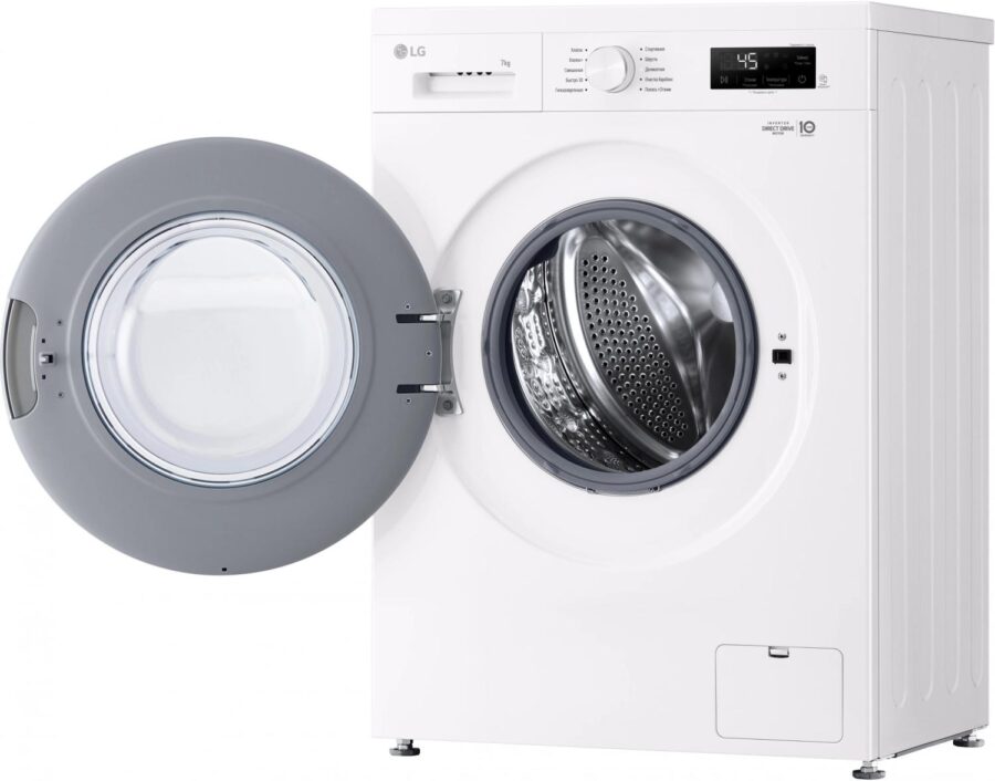 Стиральная машина LG F2Y1HS3W класс: A загр.фронтальная макс.:7кг белый инвертер — изображение 4