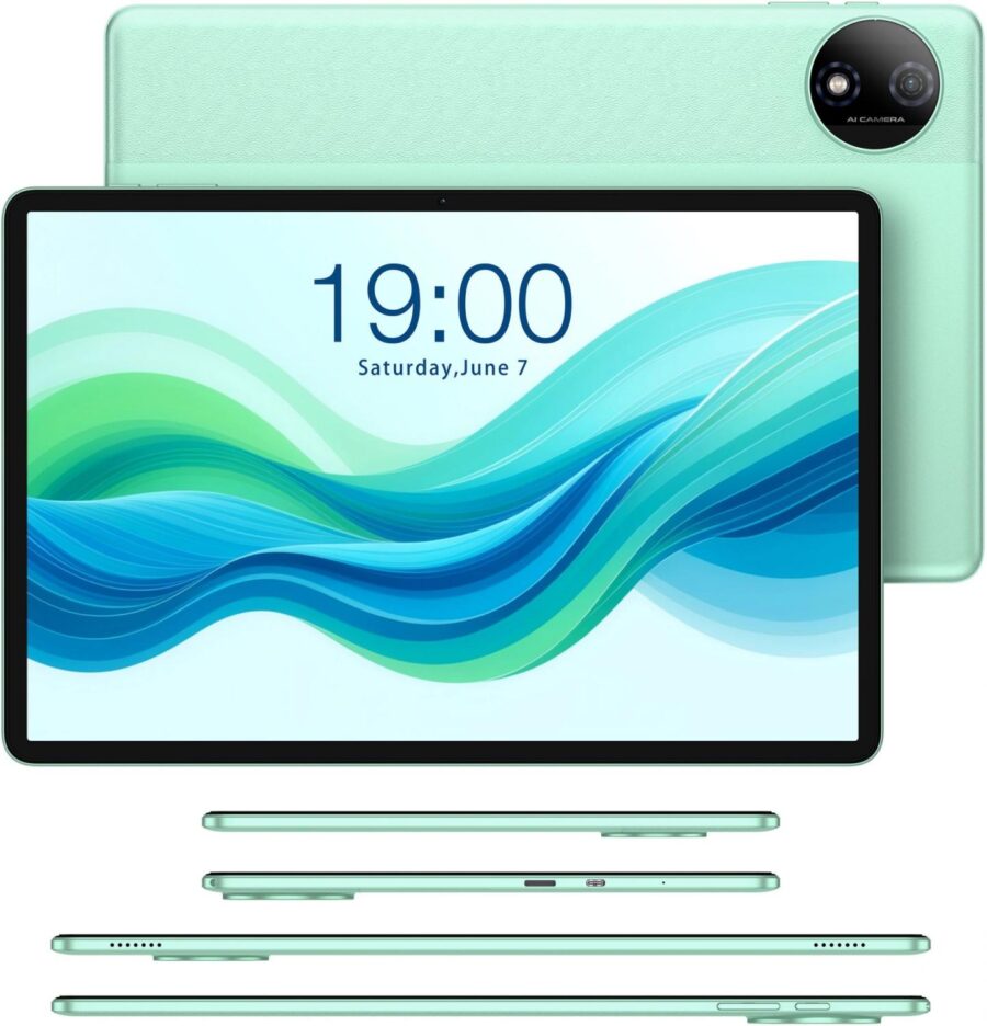 Планшет Teclast Odea A12 T606 (2.2) 8C RAM4Gb ROM128Gb 12" IPS 2000x1200 Android 14 бирюзовый 13Mpix 8Mpix BT WiFi microSD 1Tb 8000mAh 20hr — изображение 4