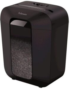 Купить Шредер Fellowes PowerShred LX50 черный (секр.P-4) фрагменты 9лист. 17лтр. скрепки скобы пл.карты - 4D-13383620 из реестра по лучшей цене