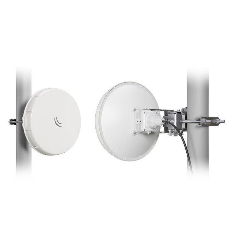 Маршрутизатор MIKROTIK Bad Pack nRAYG-60adpair Wireless Wire nRAY (Pair of preconfigured nRAYG-60ad devices for 60Ghz link antenna, 802.11ad wireless, two core1.2GHz CPU, 256MB RAM, 1x Gigabit LAN, RouterOS L3, POE, PSU) for 1Gs full duplex on distances o