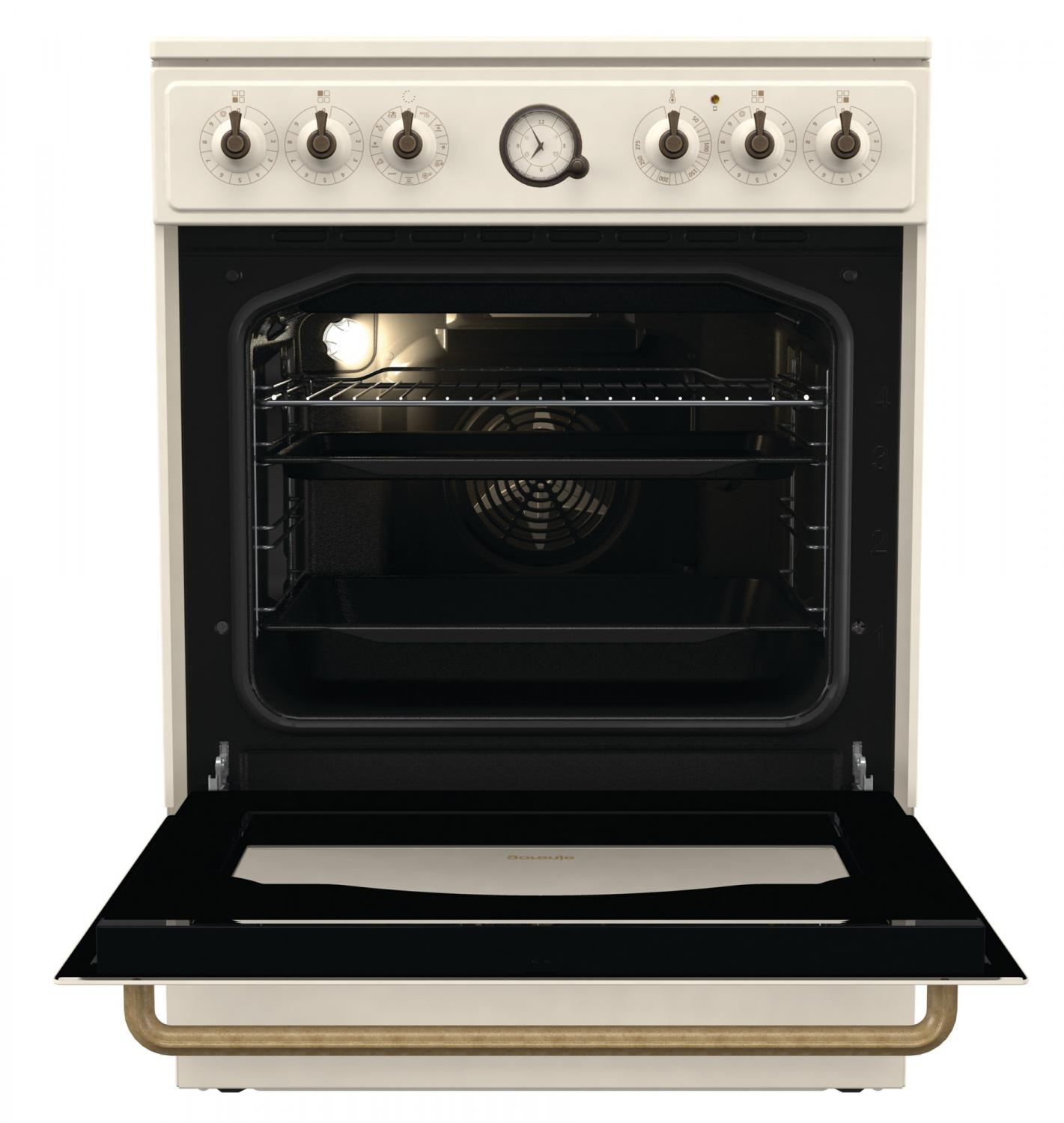 Плита Электрическая Gorenje GECS6B70CLI бежевый стеклокерамика (без крышки) — изображение 3