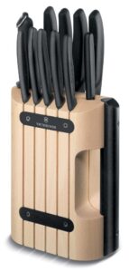 Купить Набор ножей кухон. Victorinox Swiss Classic 6.7153.11 компл.:11предм. с подставкой черный подар.коробка - 4D-13478963 из реестра по лучшей цене