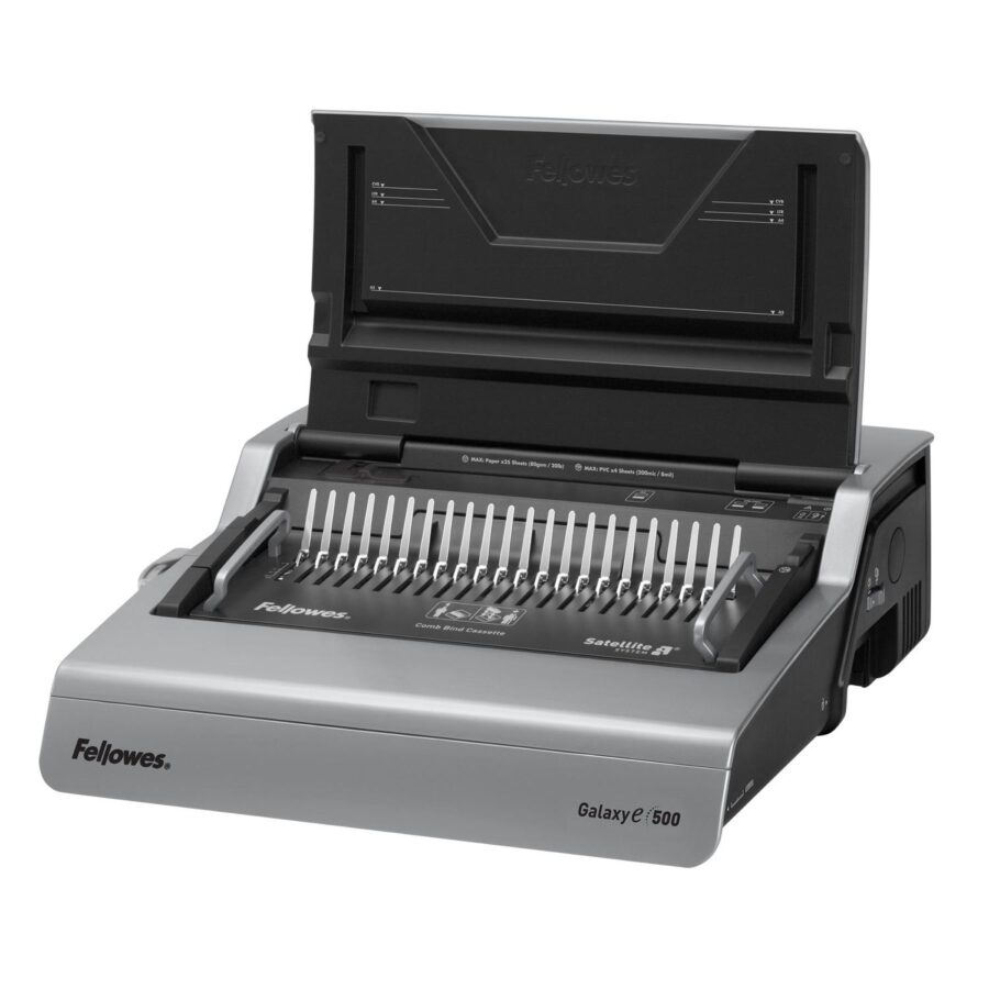 Переплетчик Fellowes GALAXY-E на пл. пружину с эл. перфорацией, сшивает до 500 лст., перф. 28 лст., шт Переплетчик Fellowes GALAXY-E — изображение 4