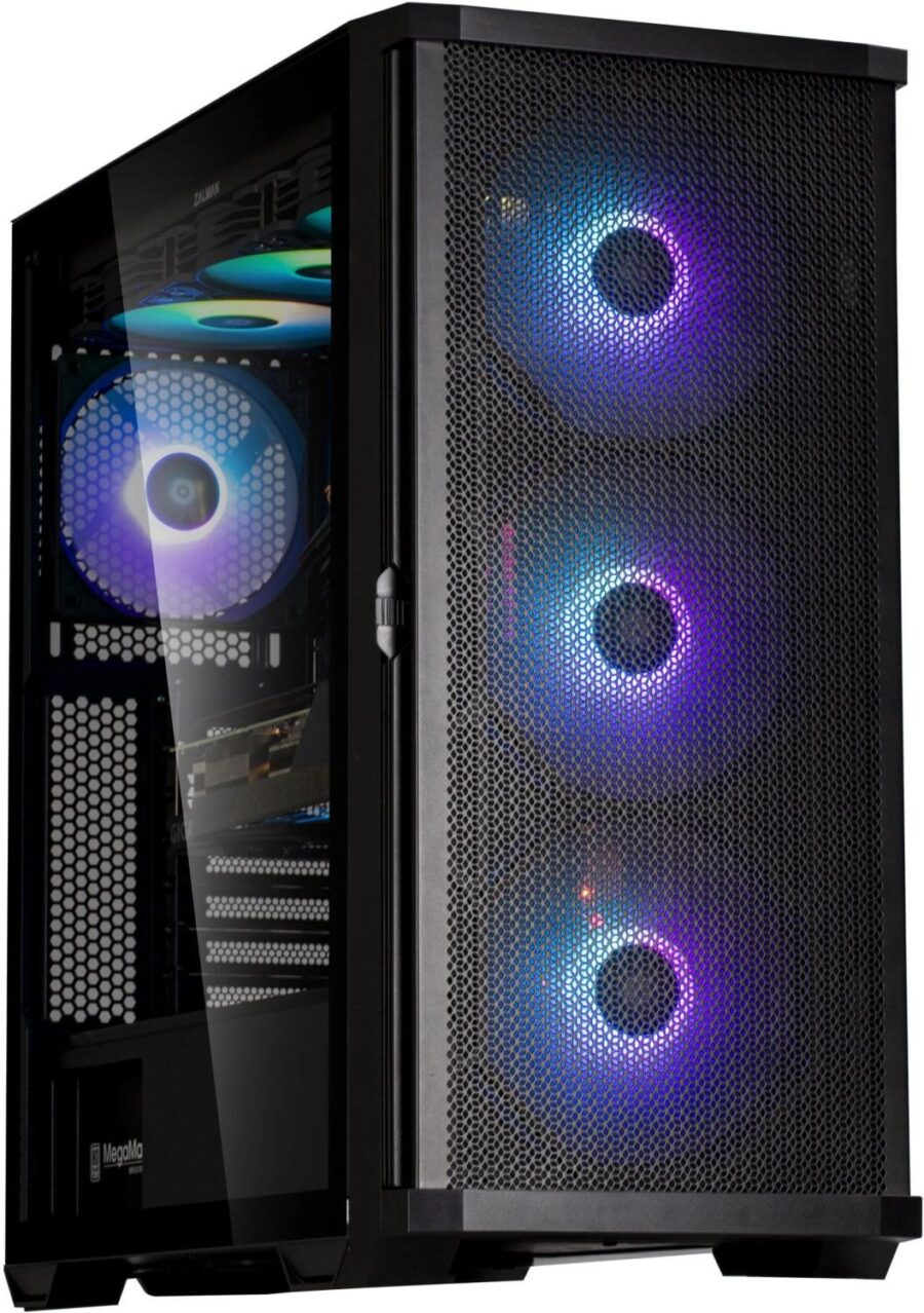 Корпус Zalman Z10 PLUS черный без БП ATX 10x120mm 4x140mm 2xUSB3.0 audio bott PSU — изображение 3