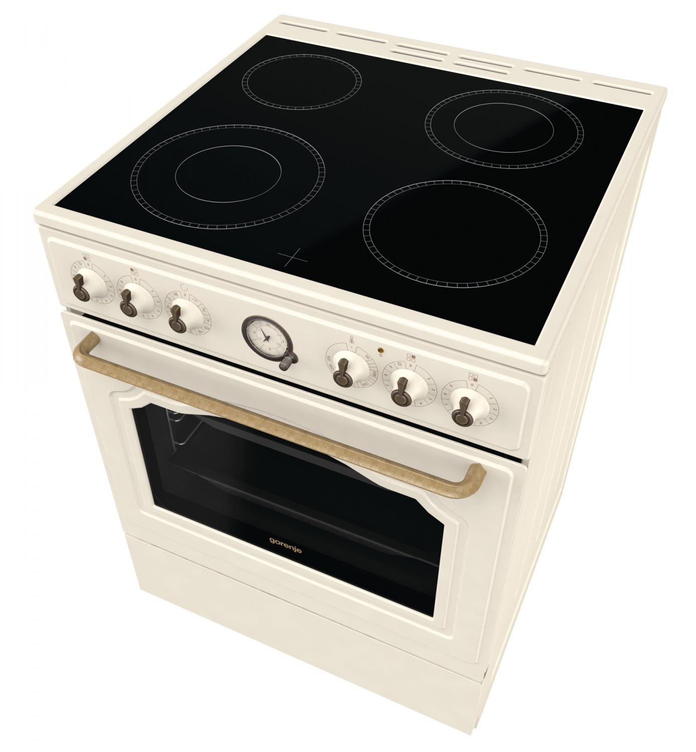 Плита Электрическая Gorenje GECS6B70CLI бежевый стеклокерамика (без крышки) — изображение 2
